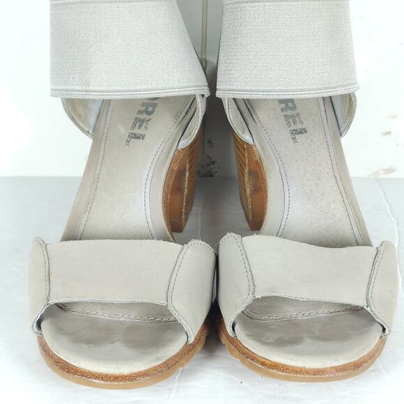 Sorel Women's Nadia US8,5 Dove Nubuck Chunky Heels Slip On Strappy Sandals - Picture 5 of 16
